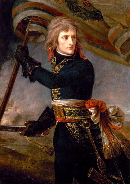 Bonaparte at the Pont d'Arcole, by Baron Antoine-Jean Gros, (ca. 1801), Musée du Louvre, Paris.