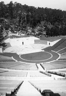 Waldbühne Amphitheater as seen in 1939. 