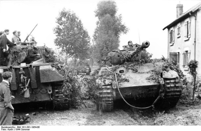 German Panthers in France, June 1944 (Image).