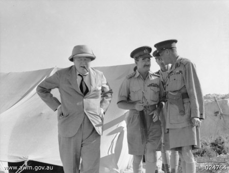 Gerenal sir Claude Auchinleck with Winston Churchill