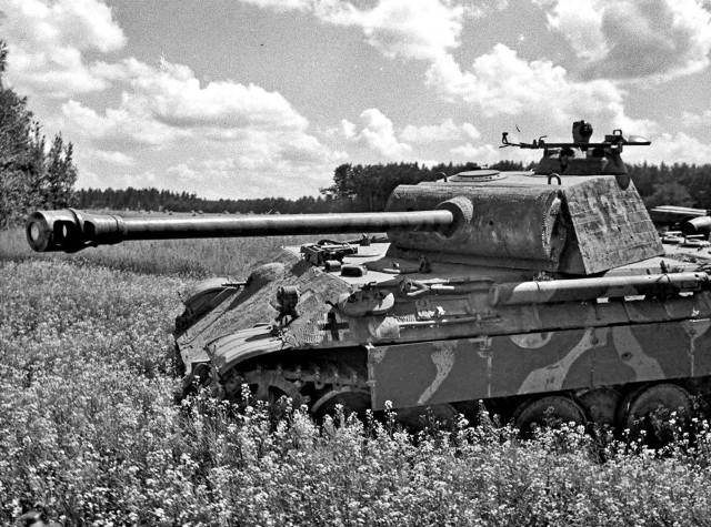 German armour preparing for counterattack against advancing Red Army. Near Nurzec, 1944 [via]