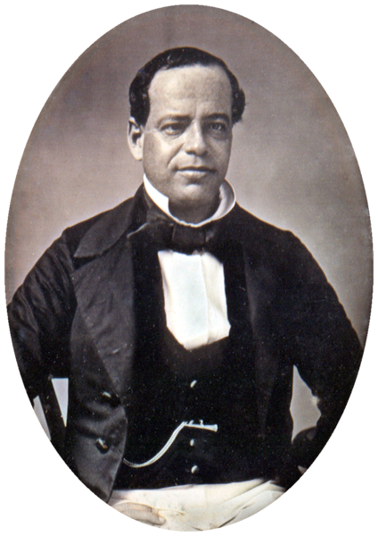 http://digitalcollections.smu.edu/cdm/ref/collection/jtx/id/491 The Meade Brothers' photo of Antonio Lopez de Santa Anna in 1853
