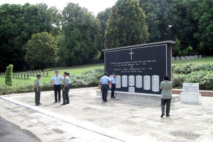 Terendak Military Cemetery in Malaysia. (Australian War Memorial)
