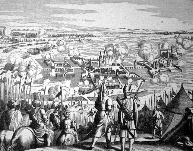 Siege of Szigetvár Fortress by overwhelming Ottomans