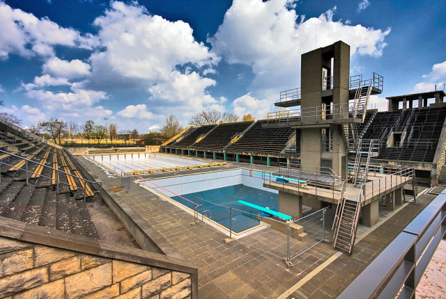 Swimming venue as seen in 2008. Photo via Wikipedia