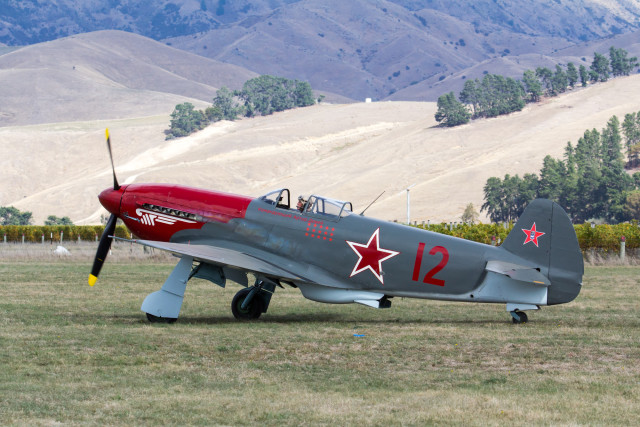 Yakovlev Yak-3M ZK-YYY, at the Classic Fighters 2015 airshow, Blenheim, New Zealand - By Oren Rozen - Own work, CC BY-SA 3.0