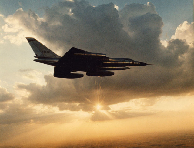 Convair B-58 Hustler at Sunset