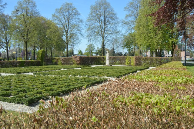 The memorial park, each square represents on of the victims that did not come return