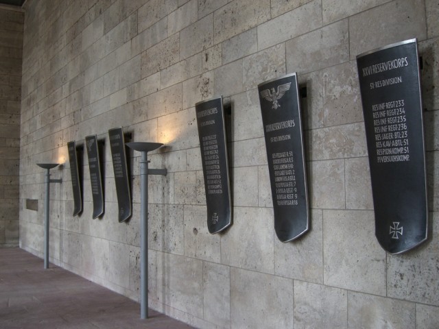 The Langemark-Halle lies beneath the Bell Tower and remains largely unchanged