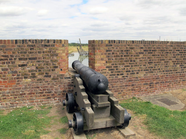 Late 18th century cannon at Tilbury Fort Source: Stephen Craven