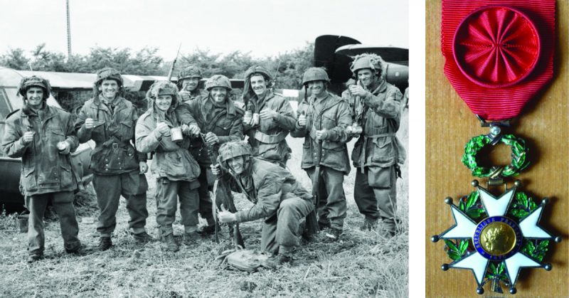 Few members of 12th Parachute Battalion, 6th Airborne Division (from the left);
Légion d'Honneur (from the right) Source: Ben Siesta