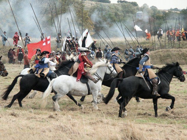 Re-enactment - The Siege of Bolingbroke Castle, 1643 Source: Dave Hitchborne