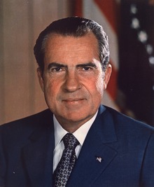 Richard Nixon in a Presidential Portrait... photo via Wikipedia 