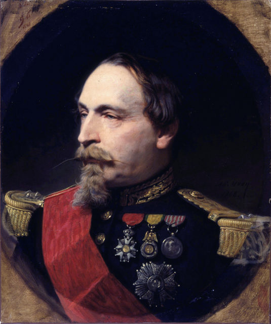 Portrait of Napoleon III in 1868 by Adolphe Yvon.