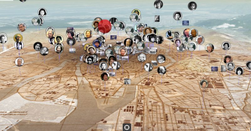 Screenshot of Hiroshima Archive project