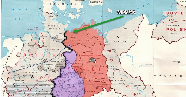 Occupation zones as agreed in the Yalta conference