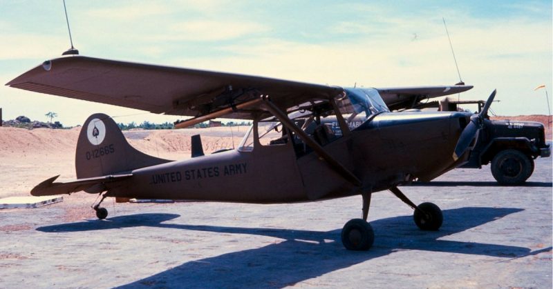 A U.S. Army L-19 (O-1) with a fuel tanker, circa 1967. <a href=