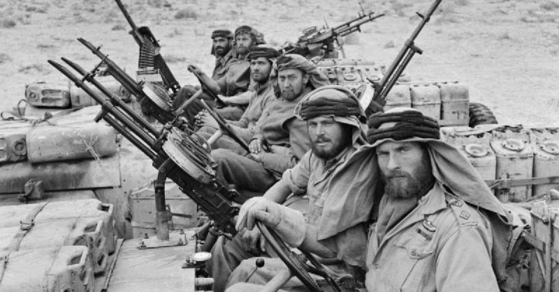 SAS patrol in North Africa during WW2.