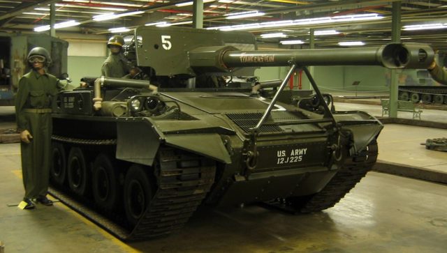 M56 Scorpion preserved at the American Armored Foundation Tank Museum in Danville, Virginia.