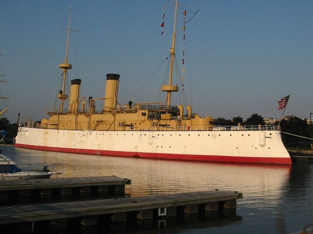 Olympia today, at Penn's Landing in Philadelphia.