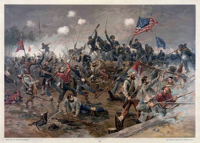 Battle of Spottsylvania by Thure de Thulstrup.