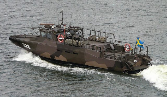 A Riverine Command Boat (RCB), specifically, the Swedish Combat Boat 90 (CB 90) at Gothenburg port Image Source: Arco Ardon - Flickr CC BY-SA 2.0