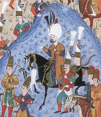 Suleiman during the Siege of Rhodes in 1522.Source:Wikipedia