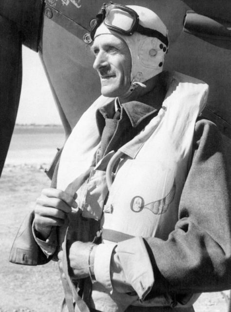A portrait of Air Vice Marshal Sir Keith Park while commanding RAF squadrons on Malta, September 1942. In Germany, he was supposedly known as “the Defender of London”.