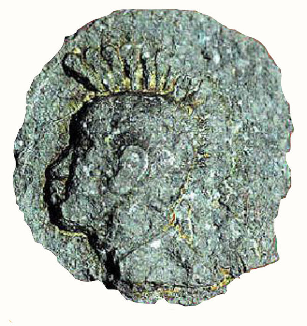 A coin found in India depicting a ruler, but wearing a Roman helmet. even if Mesopotamia was eventually given up, Roman culture would likely have infiltrated Asia much more than it already did. Image: WIkipedia