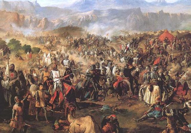 The Battle of Tolosa, 19th century painting by Van Halen. Source Wikipedia
