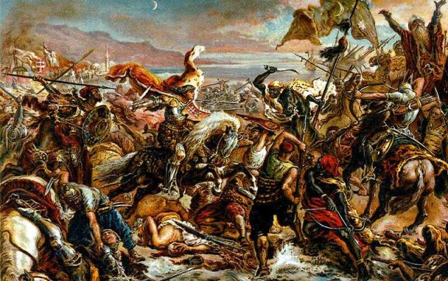 Władysław III of Poland leading the cavalry charge, by Jan Matejko. Source: Wikipedia