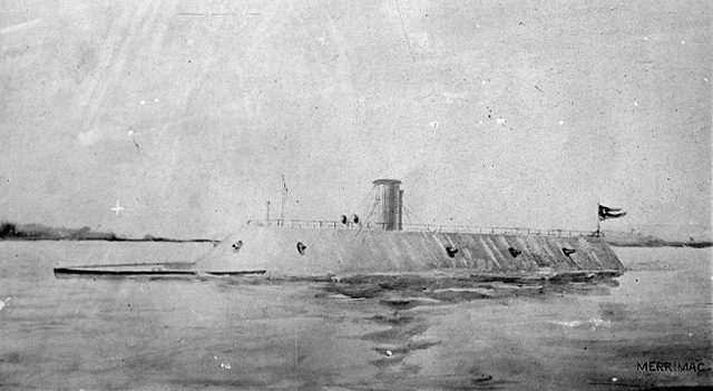 Rendering of the CSS Virginia. It was scuttled after only a few months of action. Wikipedia / Public Domain 