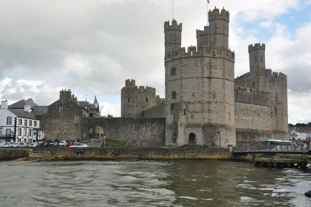 Caernarfon Castle, via Wikipedia