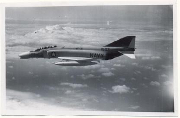 An F-4 Phantom II from Squadron VF-31 (in 1977 it was based aboard the aircraft carrier "Saratoga") intercepts a  Tu-95RTs. Photos taken by a crew from the 392nd ODRAP. From Major I.F. Gladkov’s family archives. 