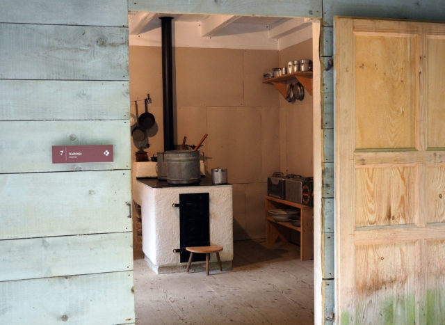 The kitchen at the Hidden Hospital in Slovenia. Picture © Geoff Moore www.thetraveltrunk.net