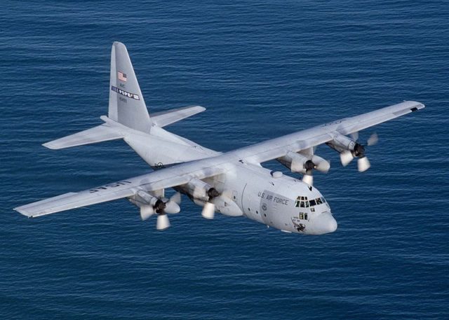 A United States air force C-130 Transport plane (Wikipedia)