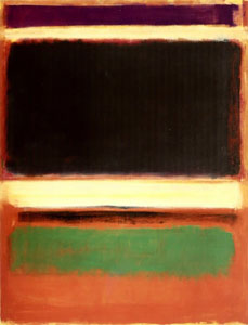 Mark Rothko's 1947 "Magenta, Black, Green on Orange" Image Source: Wikipedia