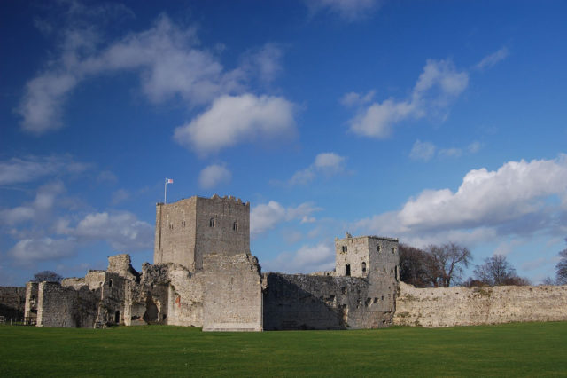 Portchester Castle, via Wikipedia 