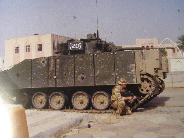 Beharry's Damaged Warrior vehicle via reddit.com