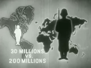 Screenshot of War Comes to America, one of the seven propaganda films produced in the series Why We Fight. Wikipedia/ Public Domain