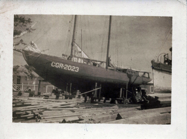 Schooner Harry Young is being refitted and redesignated as CGR-2023 Courtesy of harryoungboatyard.com