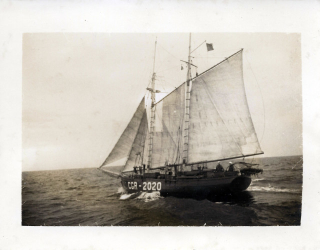 Schooner CGR-2020 in the Coastal Picket Force Courtesy of youngsboatyard.com