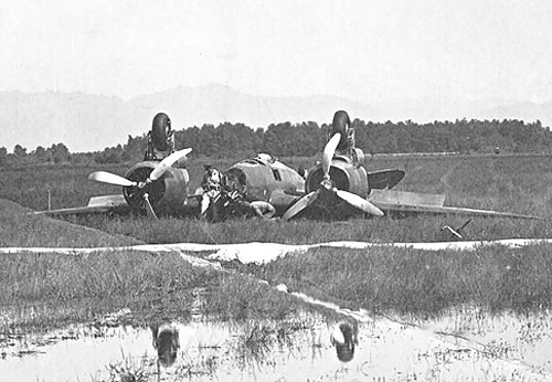 Crashed Ba.88. Photo Credit.