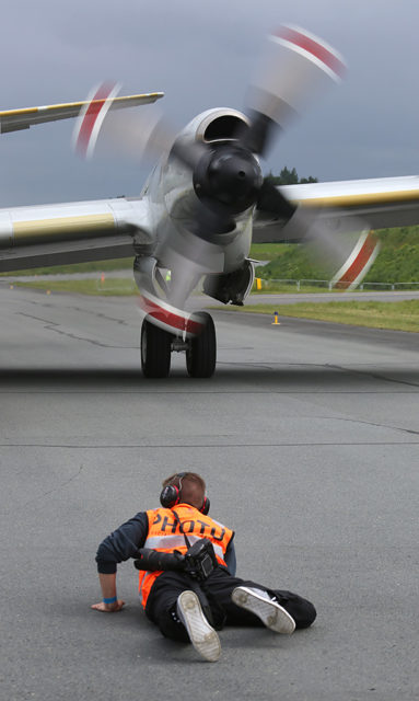 German Air Force Lockheed P-3C Orion at Tour-de-Sky airshow at Kuopio, Finand. (Photo by Fyodor Borisov/Transport-Photo Images)