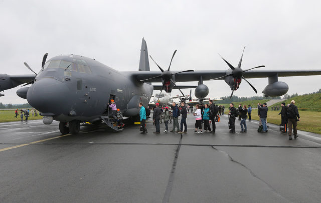 US Air Force Lockheed Martin MC-130J Hercules (L-382) at Tour-de-Sky airshow at Kuopio, Finand. (Photo by Fyodor Borisov/Transport-Photo Images)