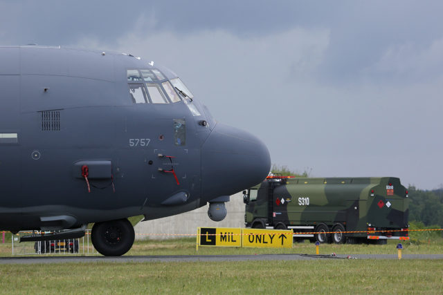 US Air Force Lockheed Martin MC-130J Hercules (L-382) at Tour-de-Sky airshow at Kuopio, Finand. (Photo by Fyodor Borisov/Transport-Photo Images)