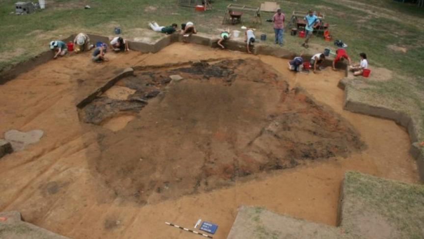 Archaeologists studying a ceremonial mound in a Native American town called Joara discovered an inland fort built by a Spanish expedition in the New World near present-day Morganton, North Carolina. Source: University of Michigan archaeology