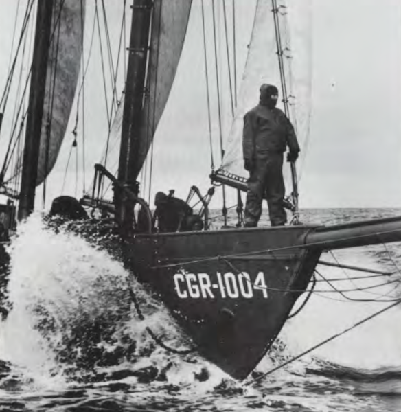 A sailor in the North Atlantic in the Coastal Picket Force Courtesy of sailus.com