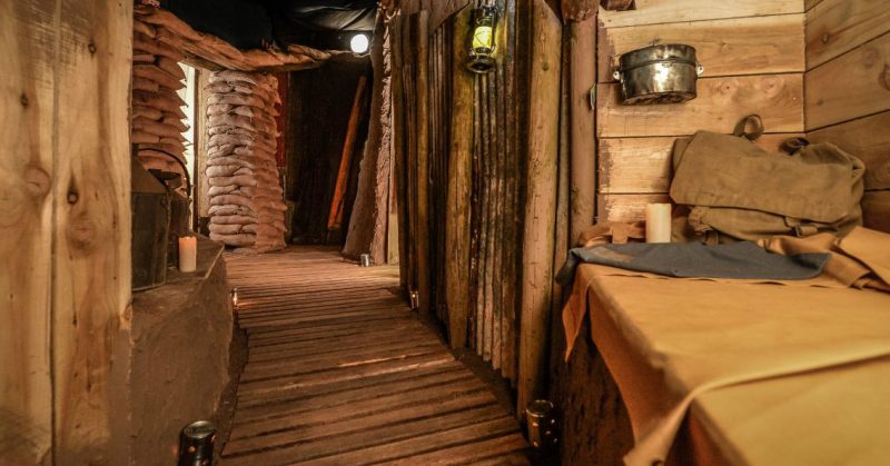 WW1 trench at Powis Castle, Source: Steve Rawlins/National Trust