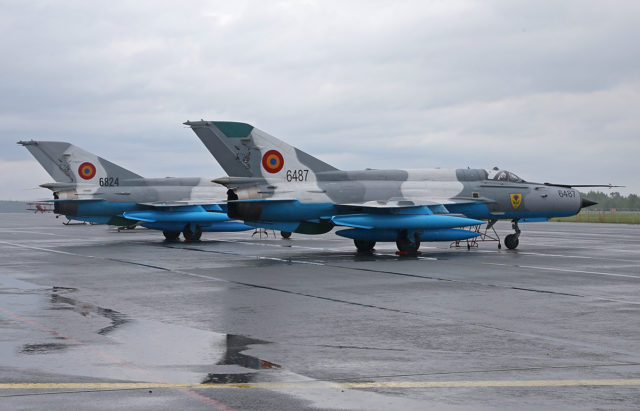 Romania Air Force Mikoyan-Gurevich MiG-21 at Tour-de-Sky airshow at Kuopio, Finand. (Photo by Fyodor Borisov/Transport-Photo Images)